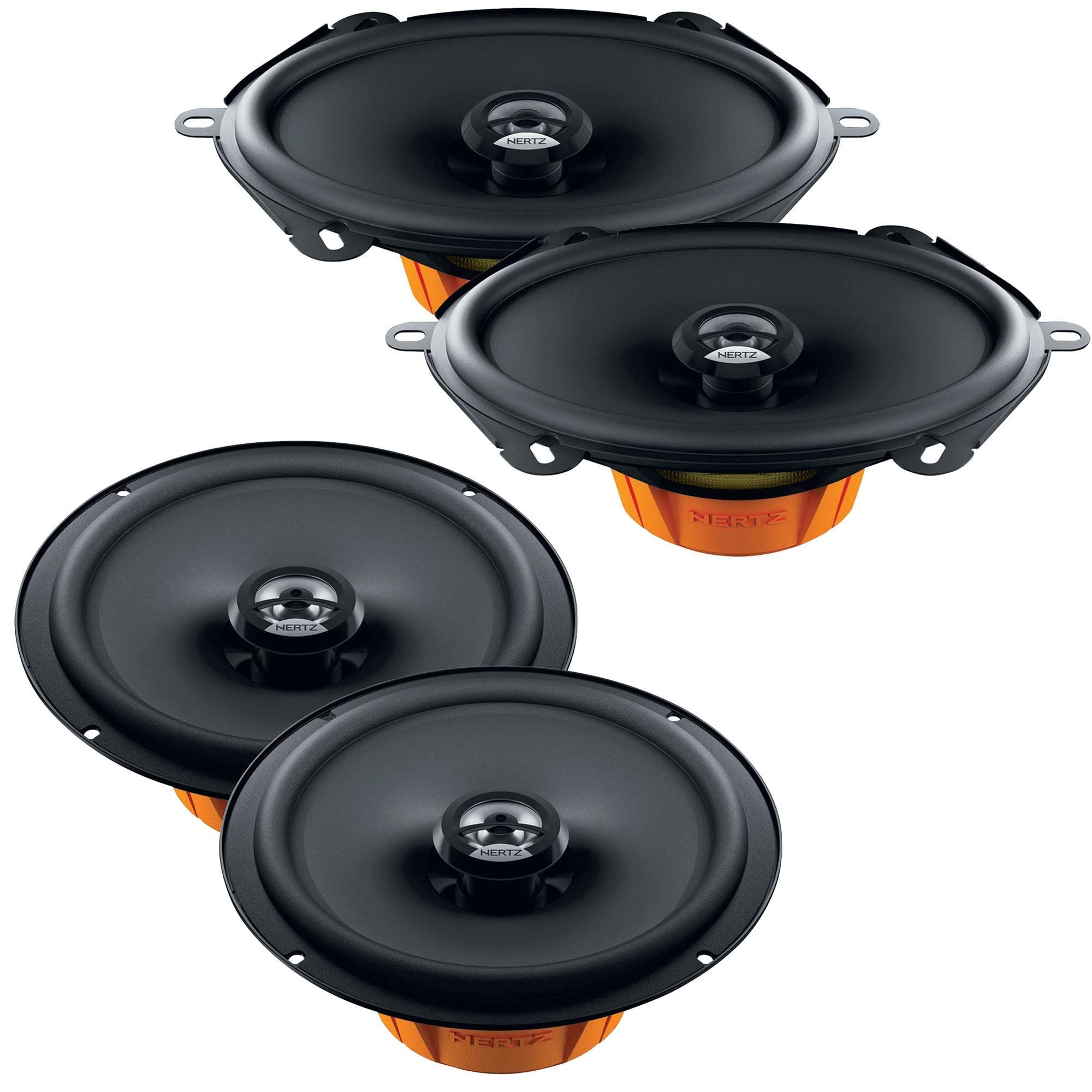 HERTZ One Pair of Dieci 5x7/6x8 and One Pair of 6.5 HERTZ One Pair of Dieci 5x7/6x8 and One Pair of 6.5